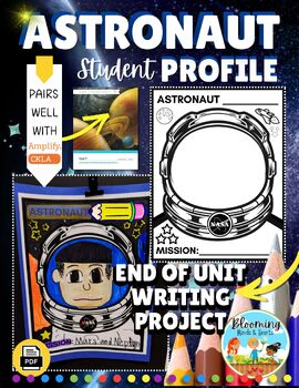 Astronaut International Space Station writing project pages for the CKLA Grade 3 space unit